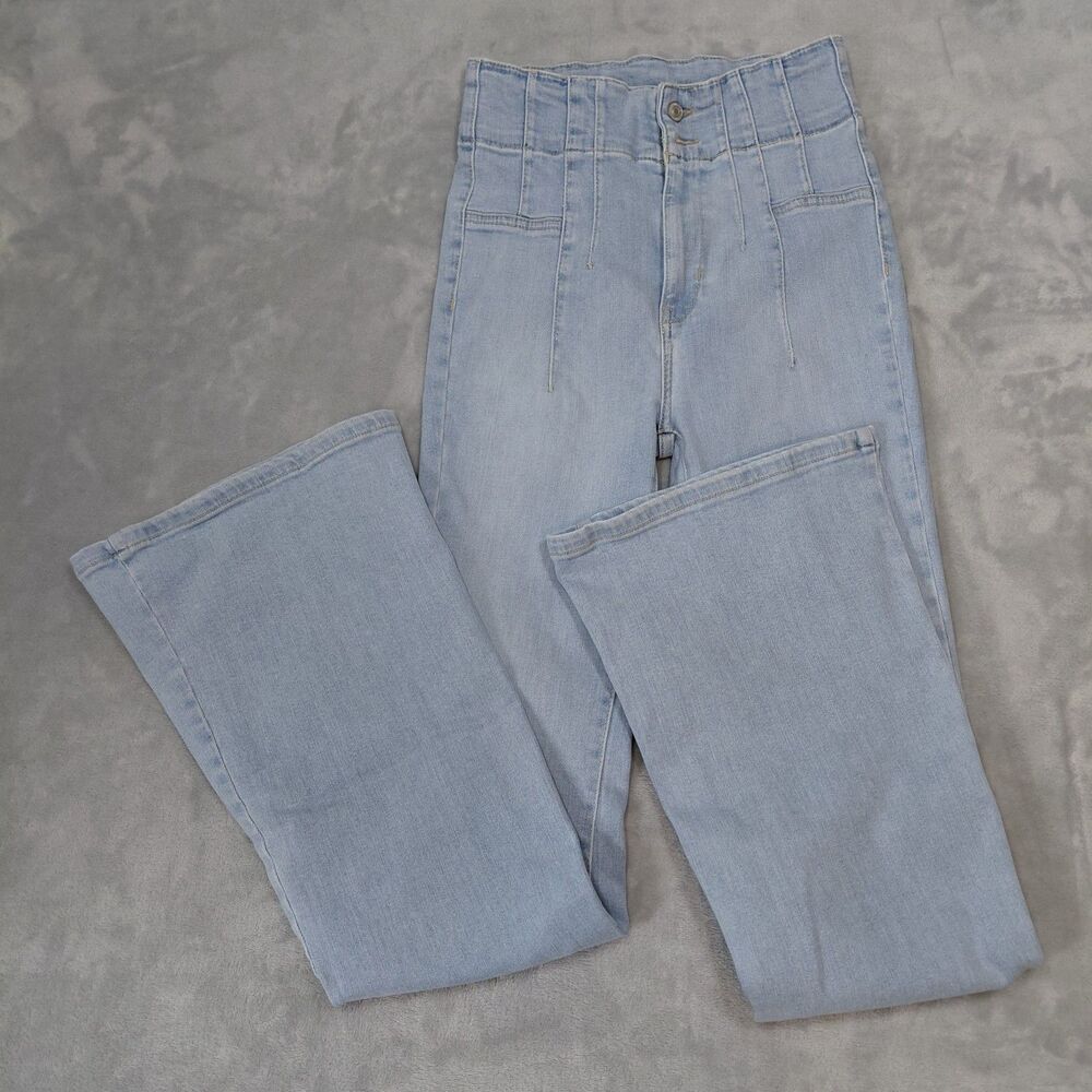 Free People We the Free Jayde Flare Ultra High Rise Jeans Women Size 26/27 NwoT